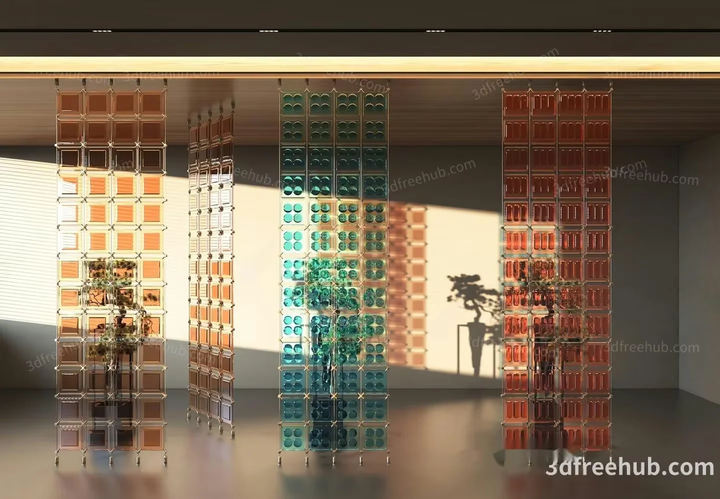 Modern 3D Art Installation 3D Model – 21092 – VRAY Render