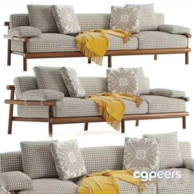 3ds Max Free – B&B italia Ayana sofa
