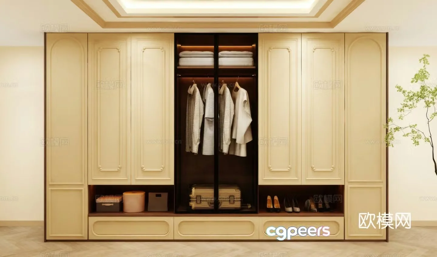 Wardrobe design Wardrobe renderings Wardrobe wardrobe design Wardrobe cabinet 3d model