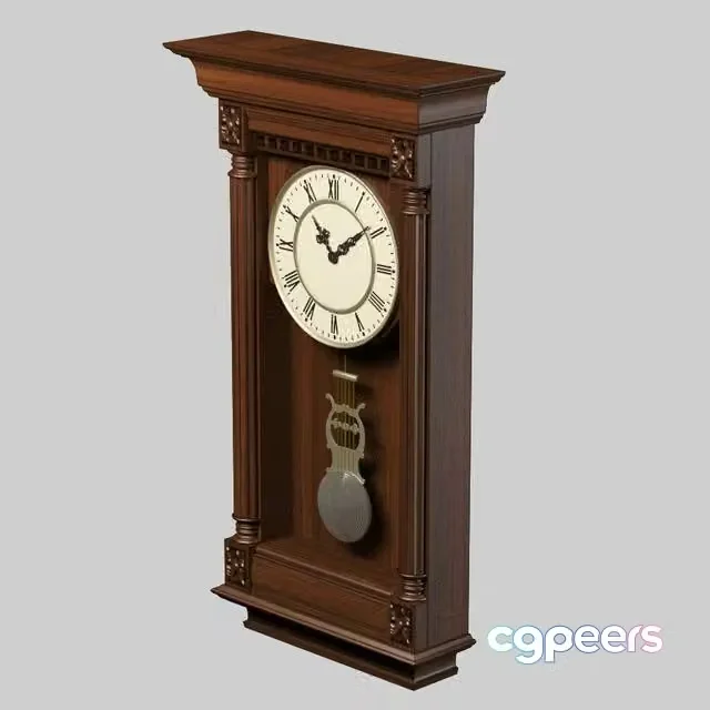 3ds Max Free – wall clock with pendulum