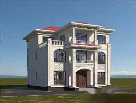 A Large White House 3D Model – 13456 – VRAY Render