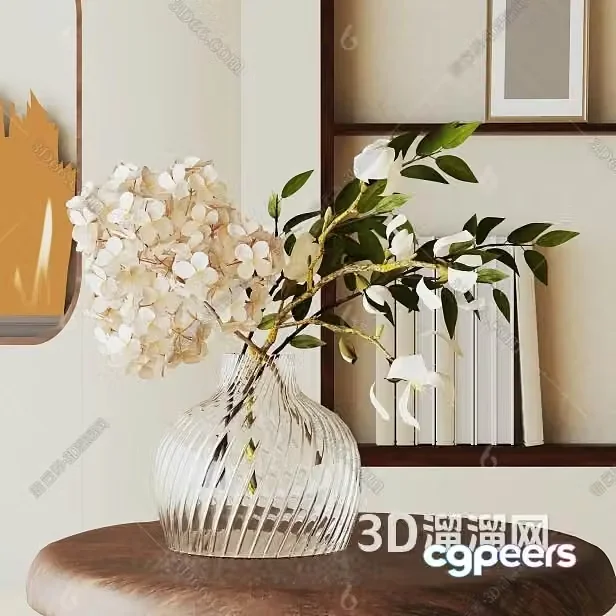 Modern Decorative Vase 3D Model – 5081 – VRAY Render