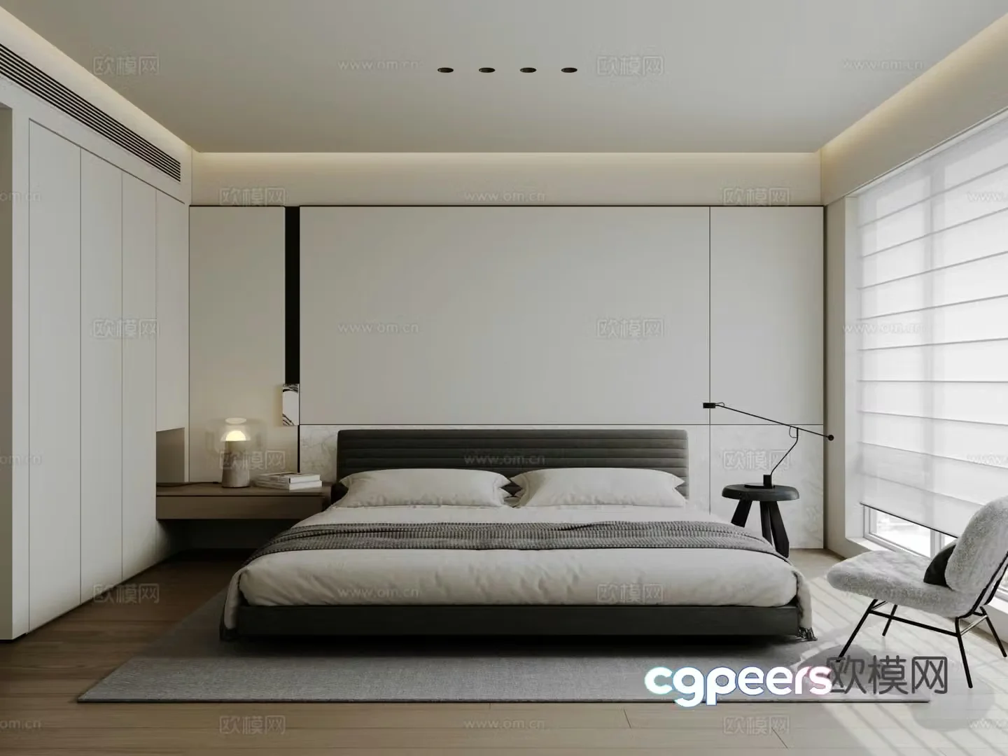 Modern bedroom 3d model