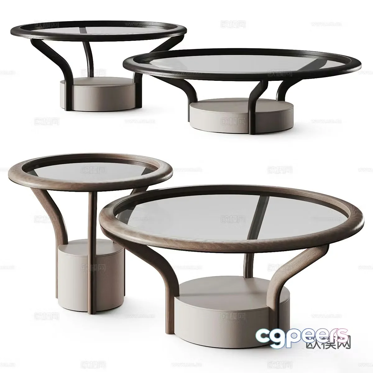 Giorgetti Chanterelle Small Tea Table 3D Model