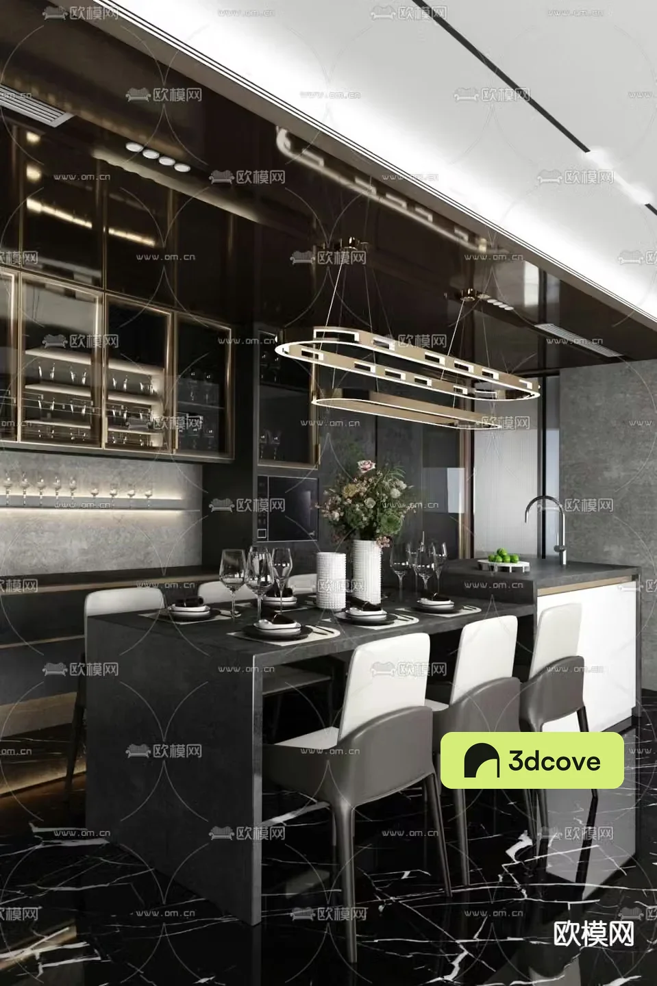 Fayun Design High-end Gray Restaurant