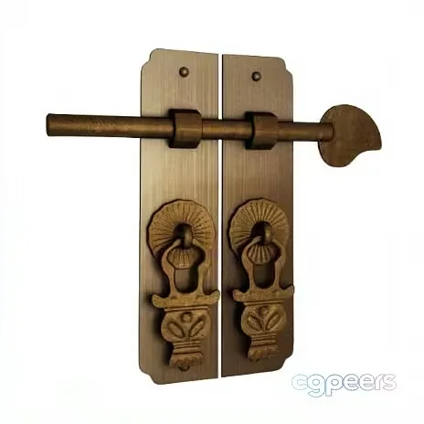 Antique Door Handle 3D Model – 20801 – VRAY Render
