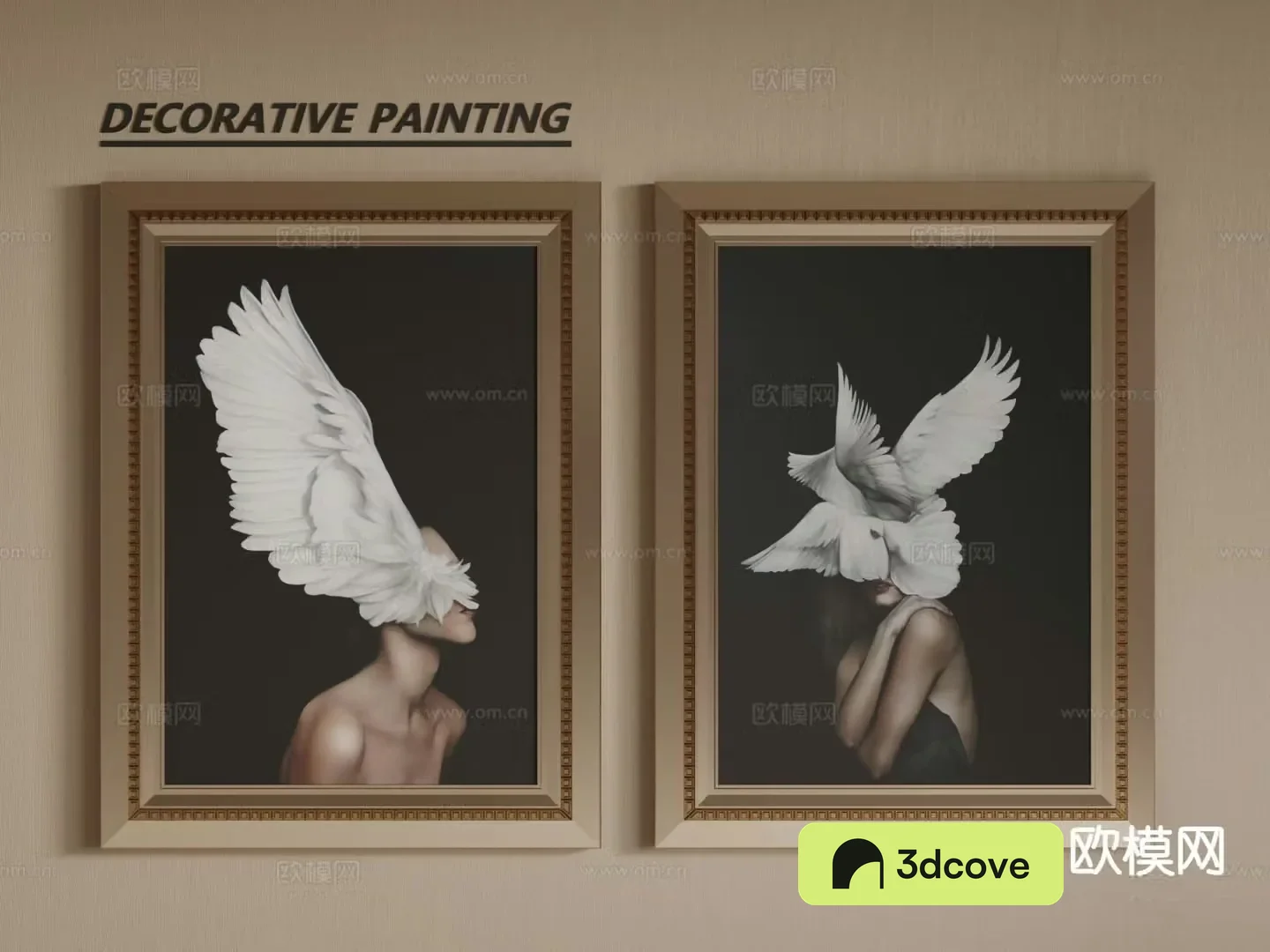 European decorative painting frame painting entrance hanging painting