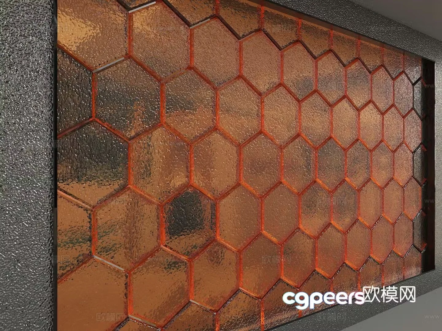 3D model of glass partition