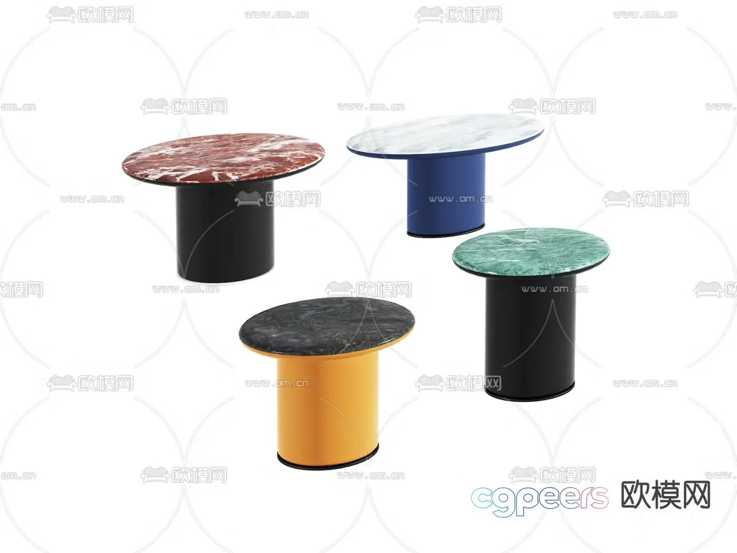 Round coffee table Round table 3D model