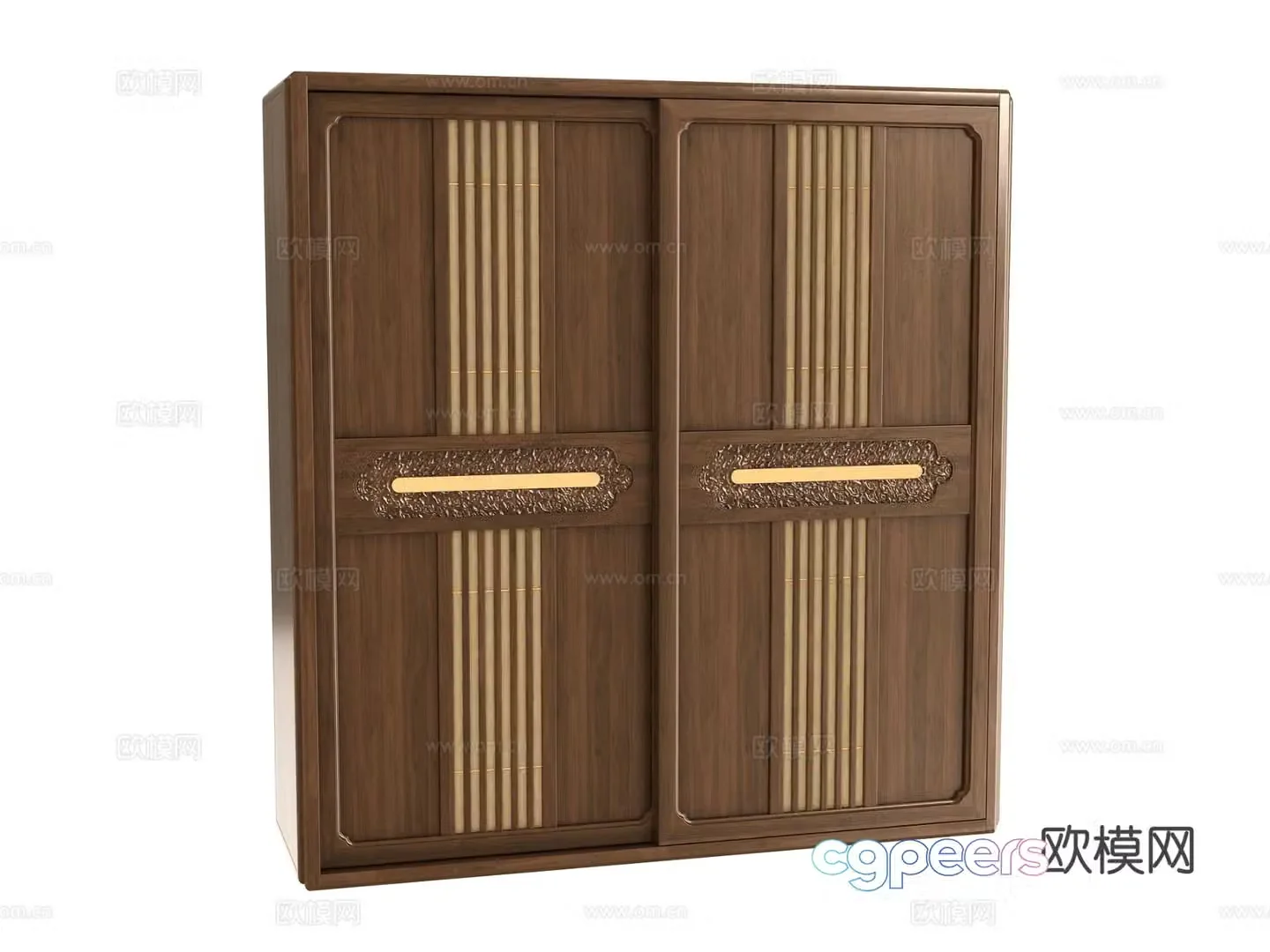 New Chinese style wardrobe 3d model
