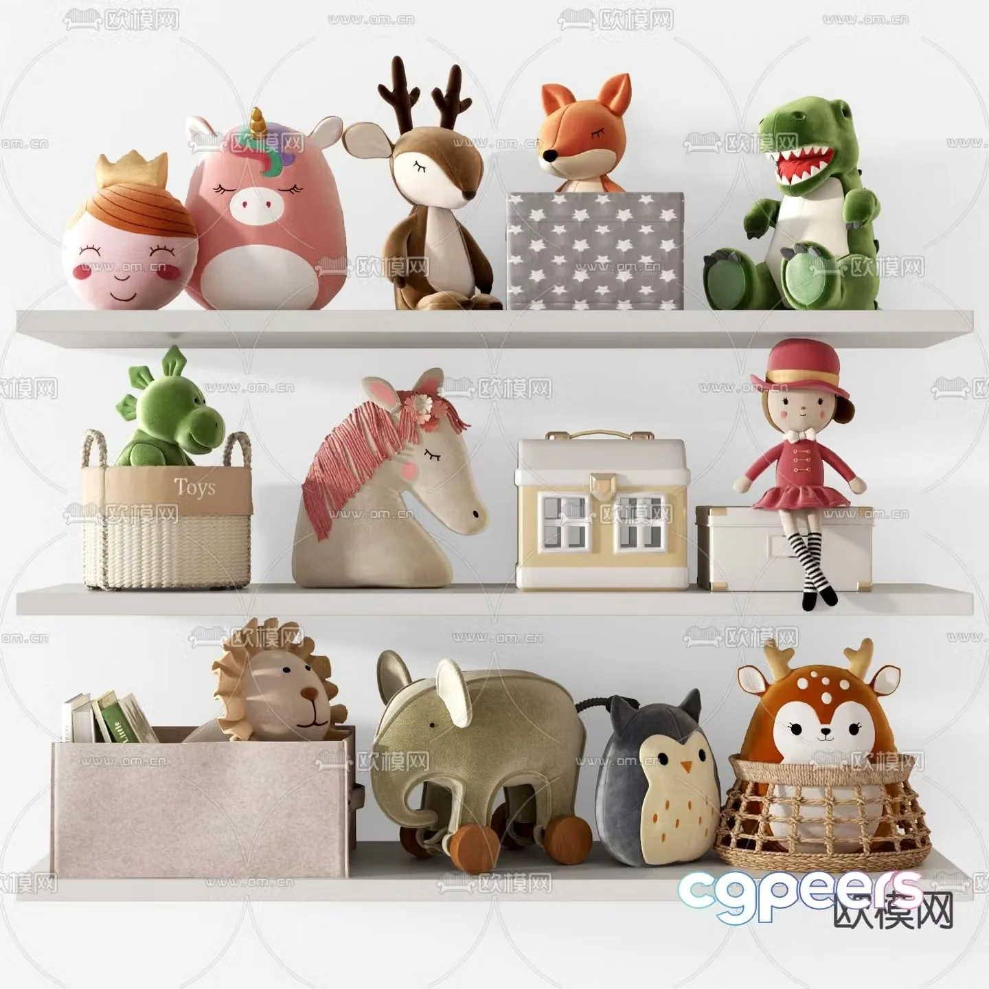 toys dolls dolls children’s ornaments 3d model