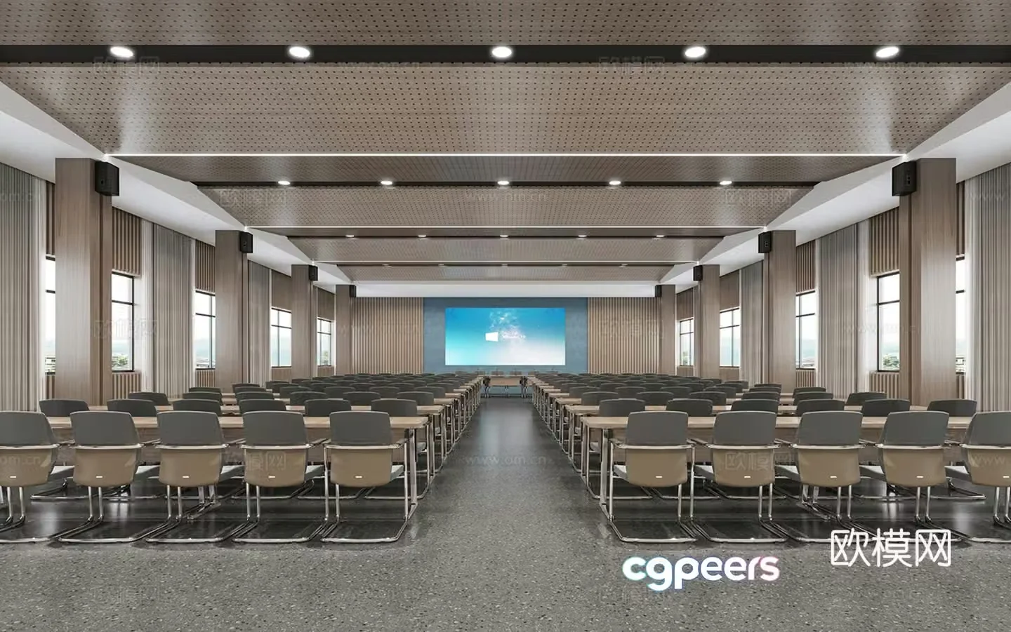 Lecture hall 3d model