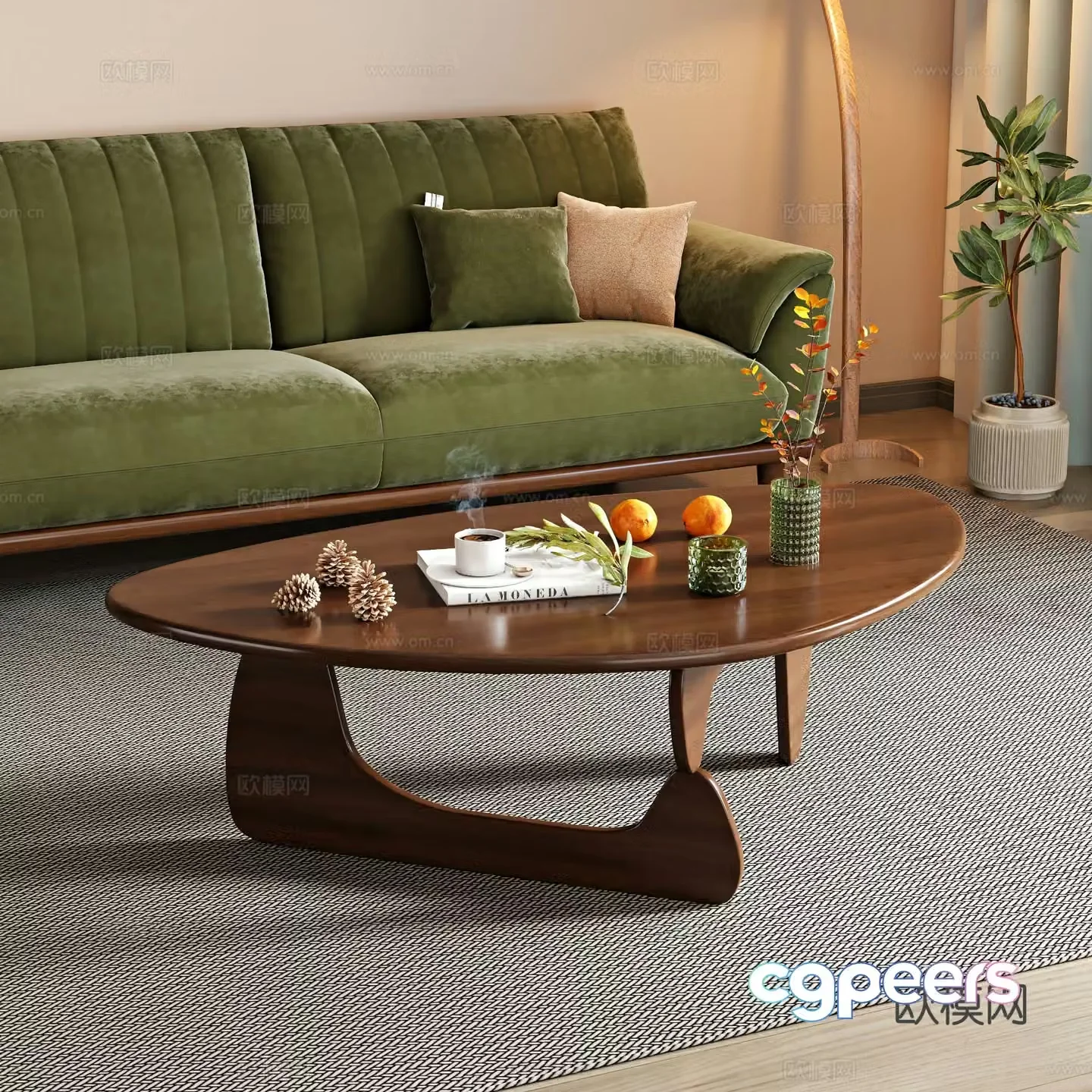 Medieval style coffee table 3D model