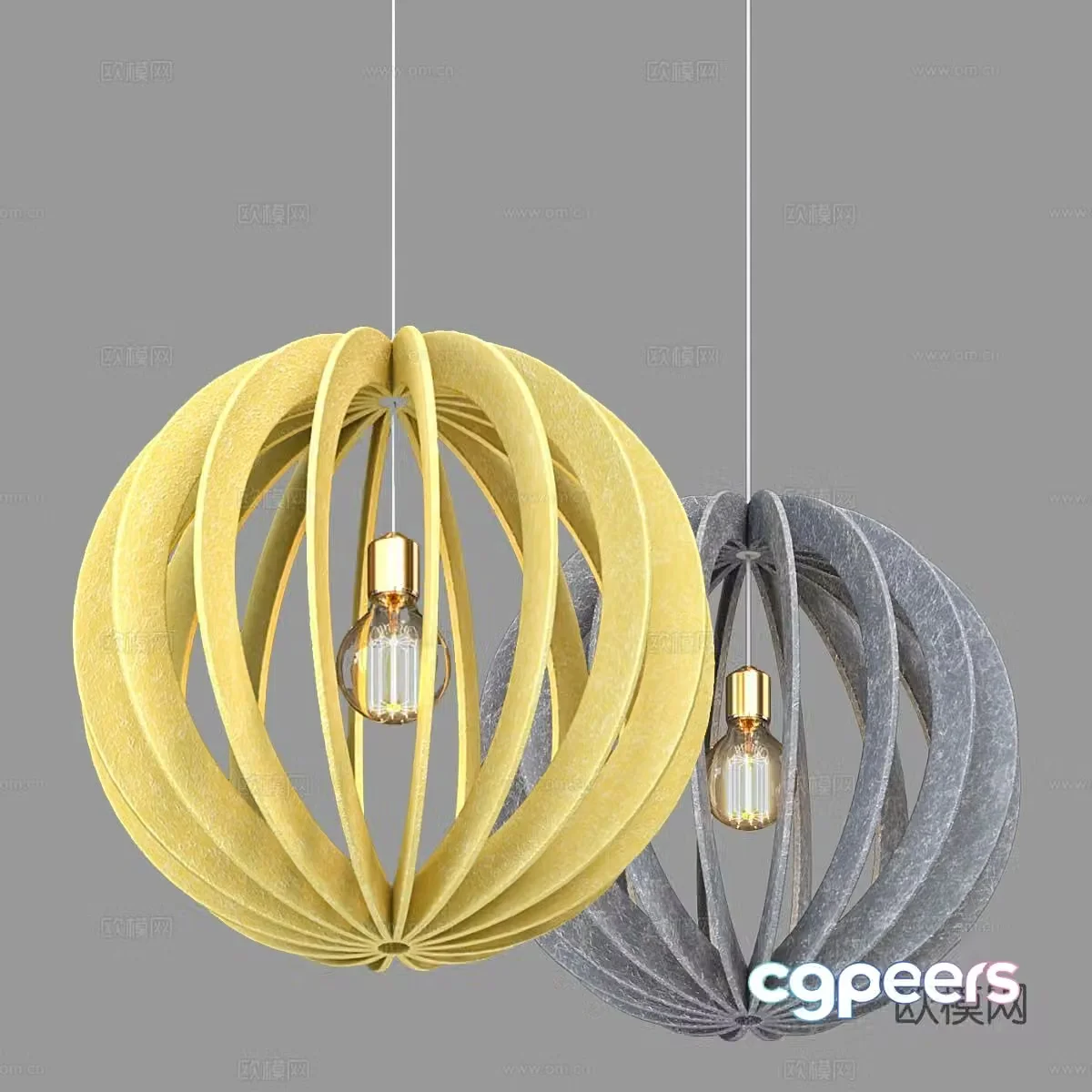 Nordic chandelier simple chandelier 3d model