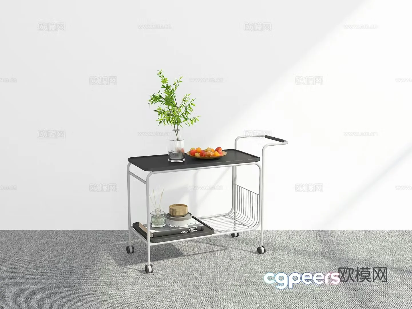 Modern trolley 3d model