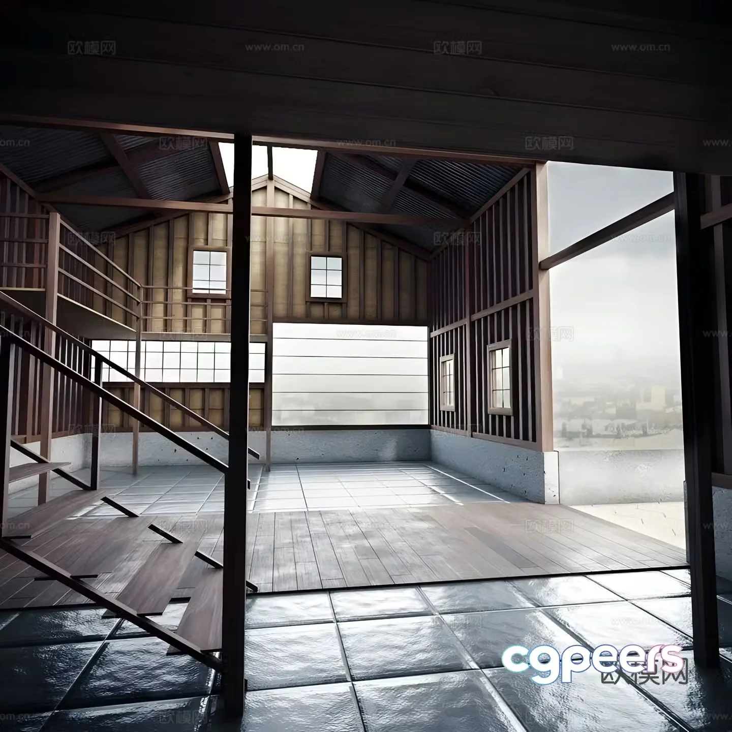 3D model inside the space