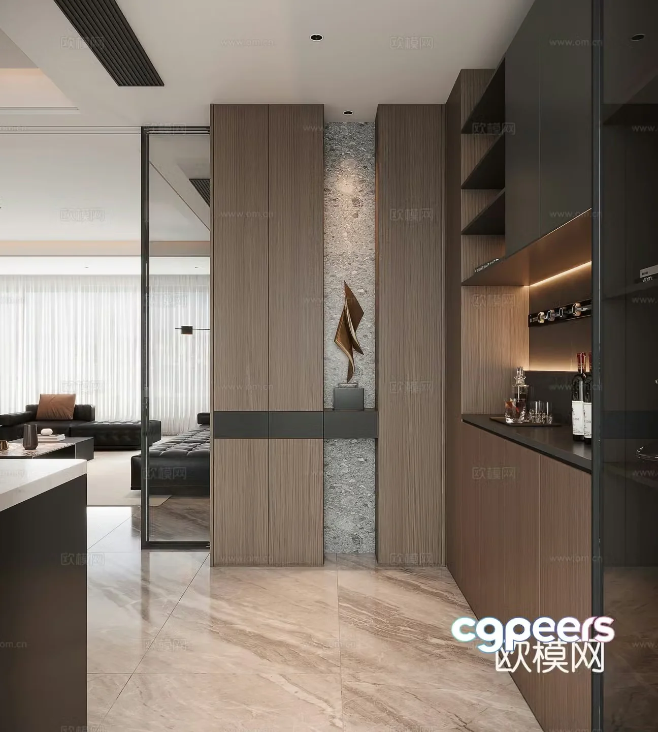 Italian entrance hallway 3D model