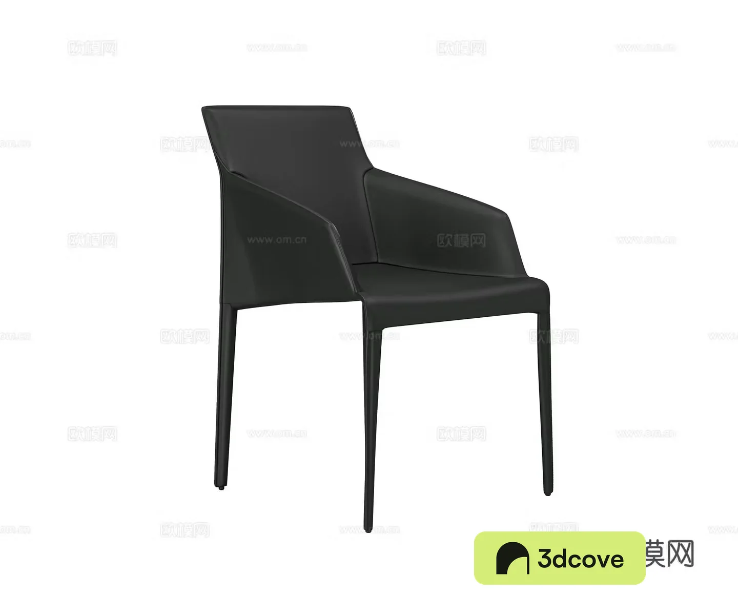 Modern leather chair single chair dining chair