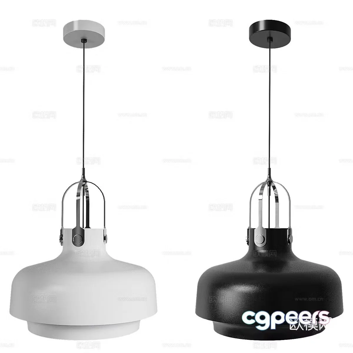 Modern Italian metal decorative chandelier 3d model