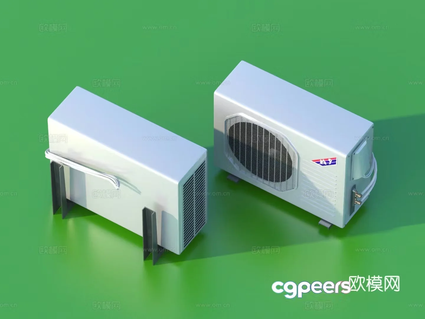 Air conditioner external unit plug-in 3D model