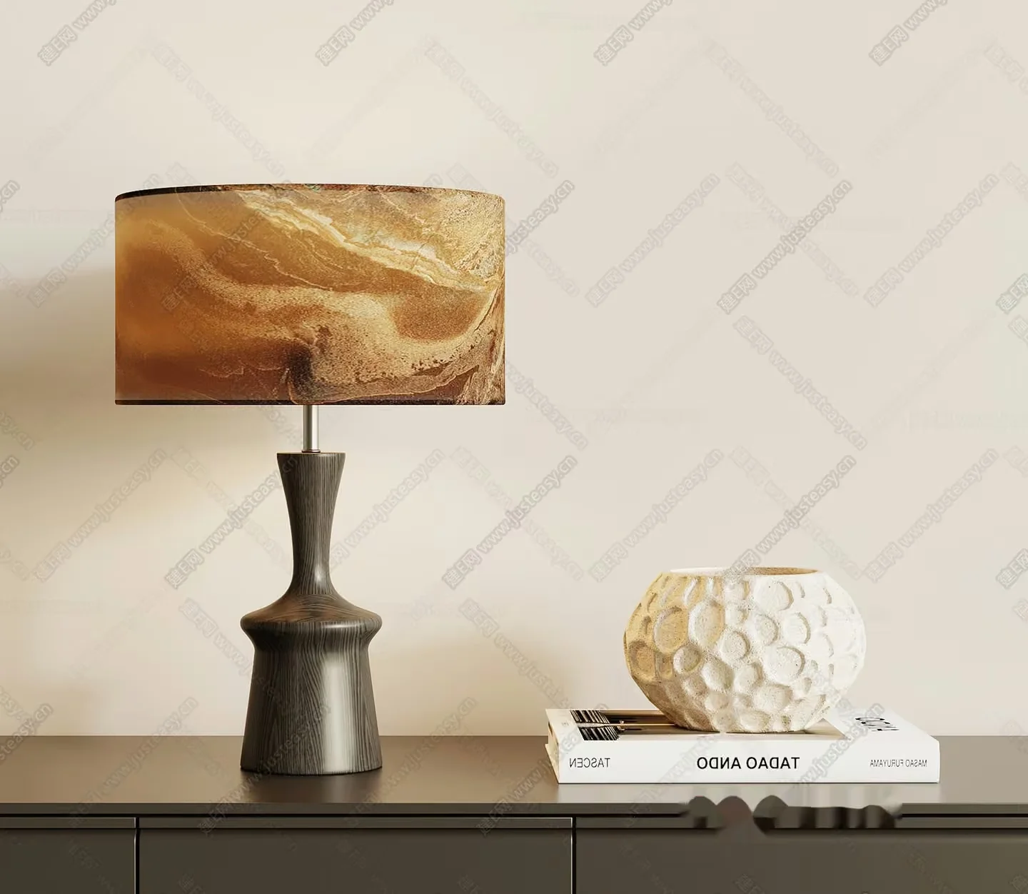 Modern Table Lamp 3D Model – 12802 – VRAY Render