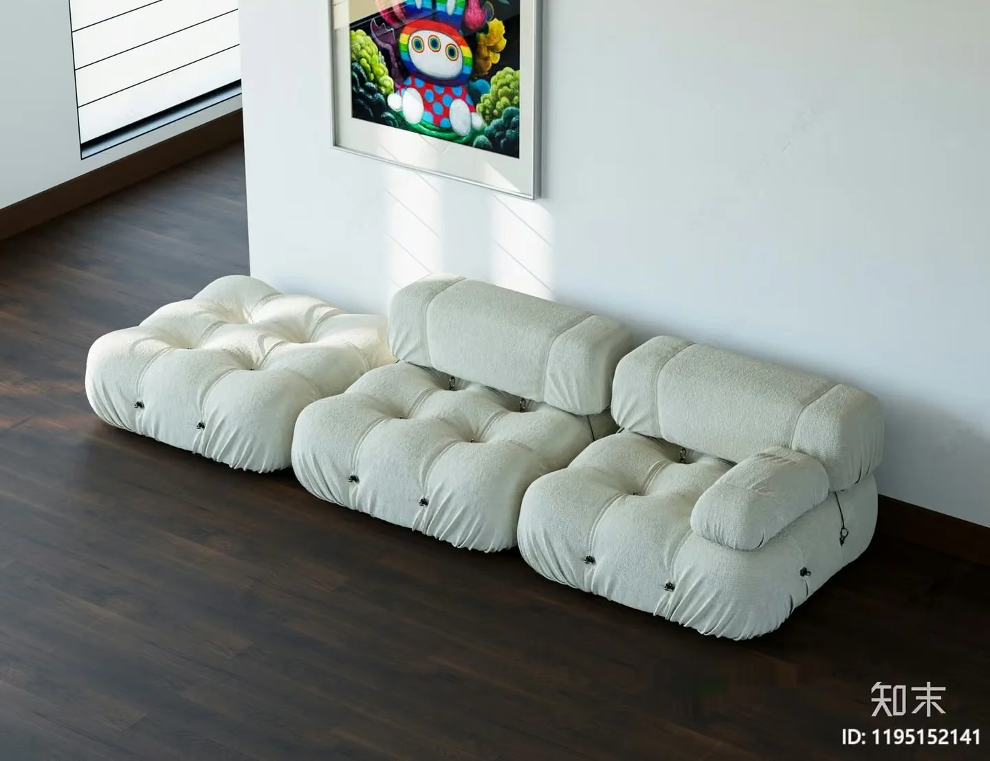Cozy Living Room 3D Model – 15656 – VRAY Render