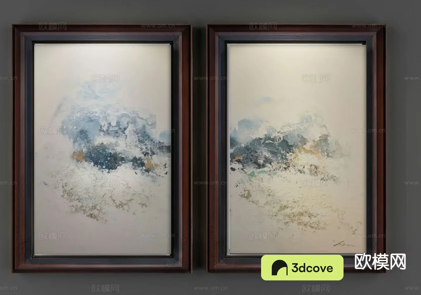 New Chinese style decorative painting oil painting abstract painting