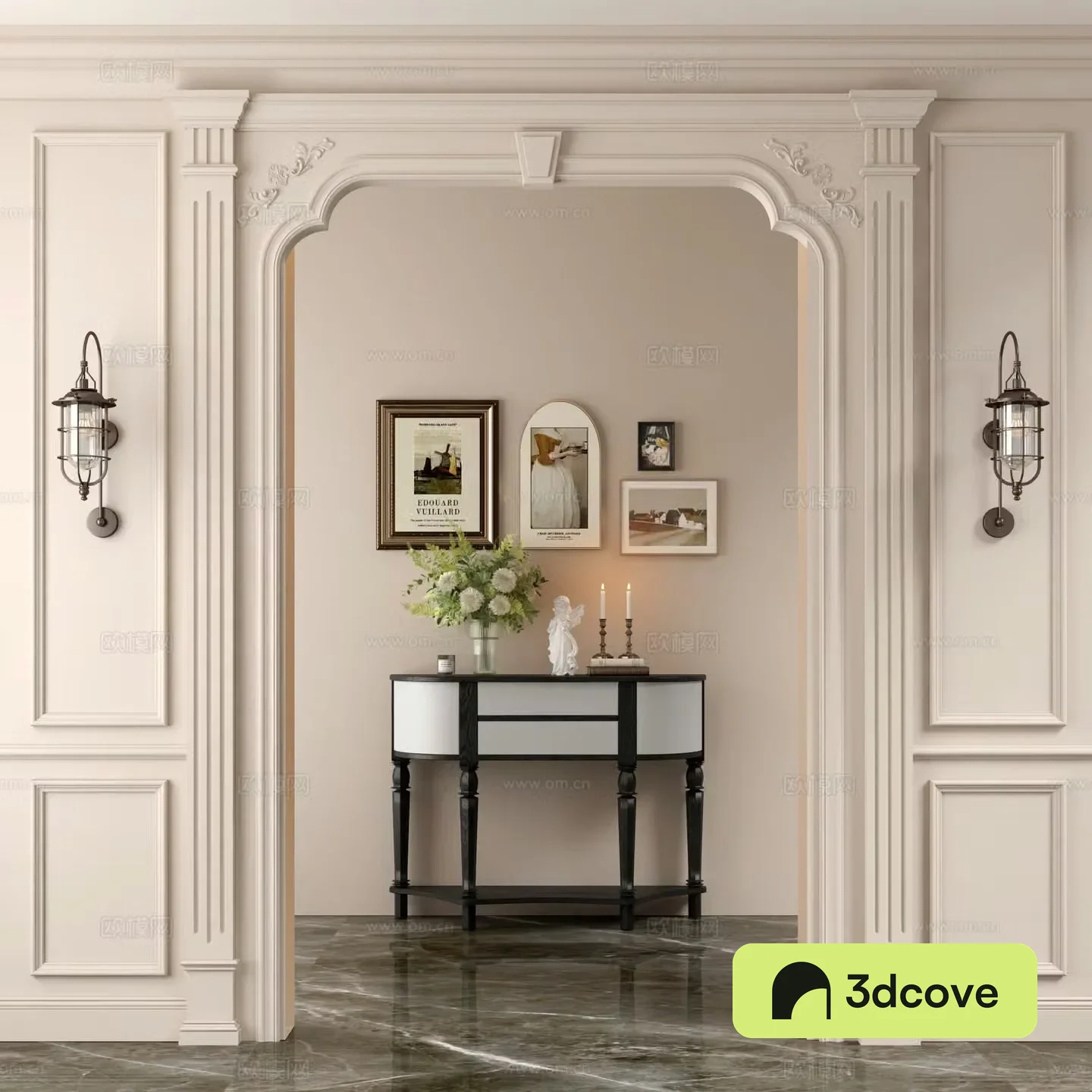 French style door cabinet wall light