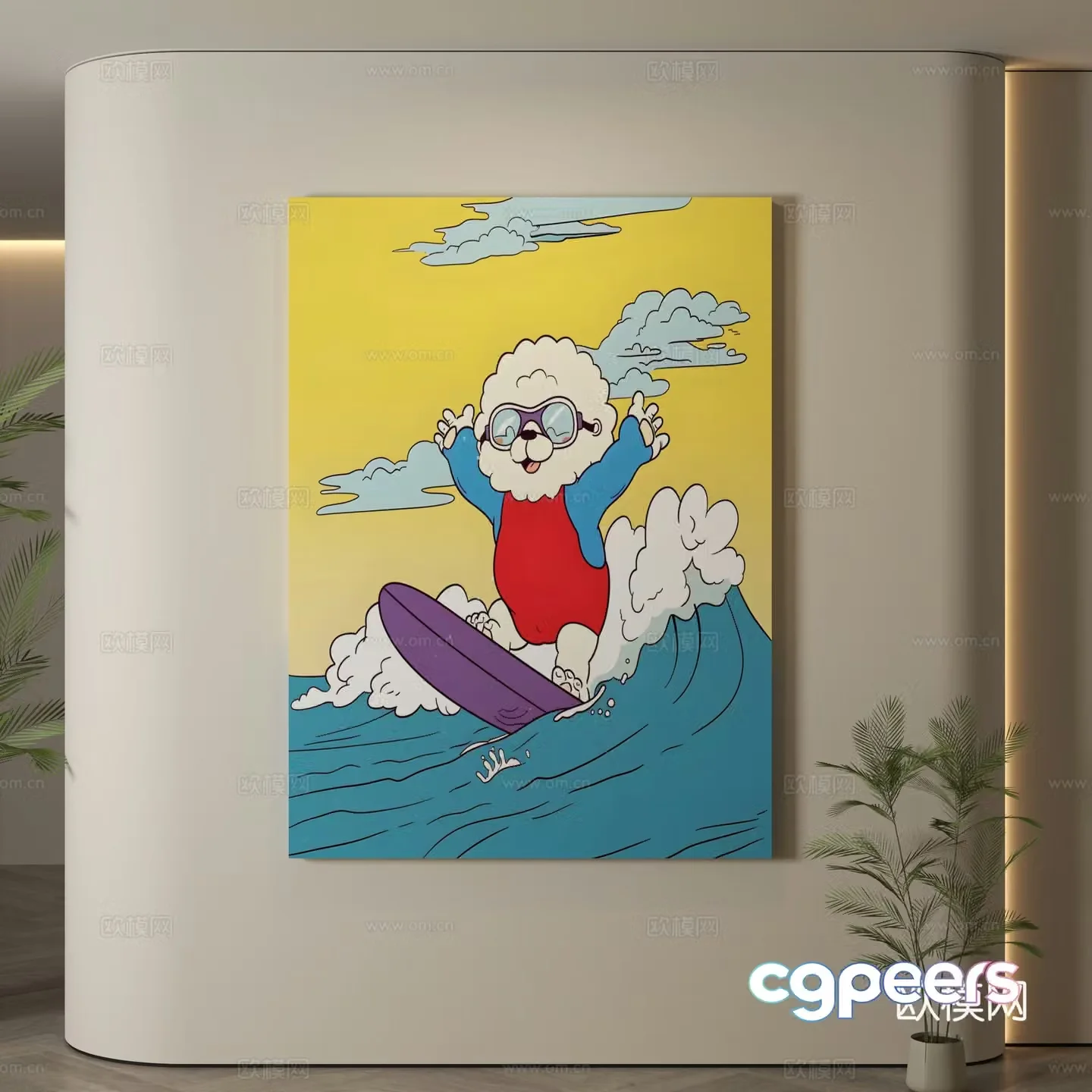 Modern hanging paintings Children’s room hanging paintings Children’s room decoration paintings Children’s room cartoon hanging paintings Cartoon decoration 3d model