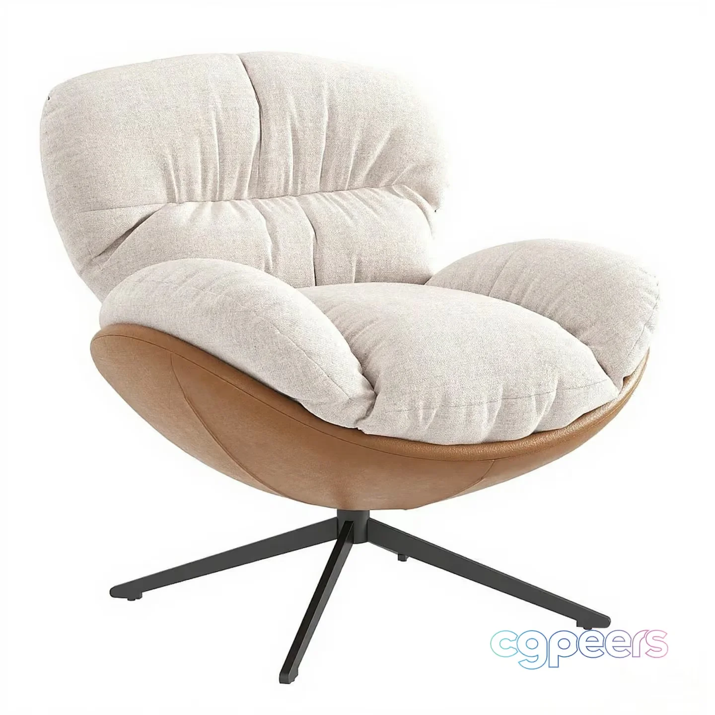 Modern Beige Chair 3D Model – 9935 – CORONA Render