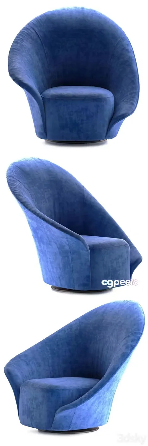3ds Max Free – Flou Lilia armchair