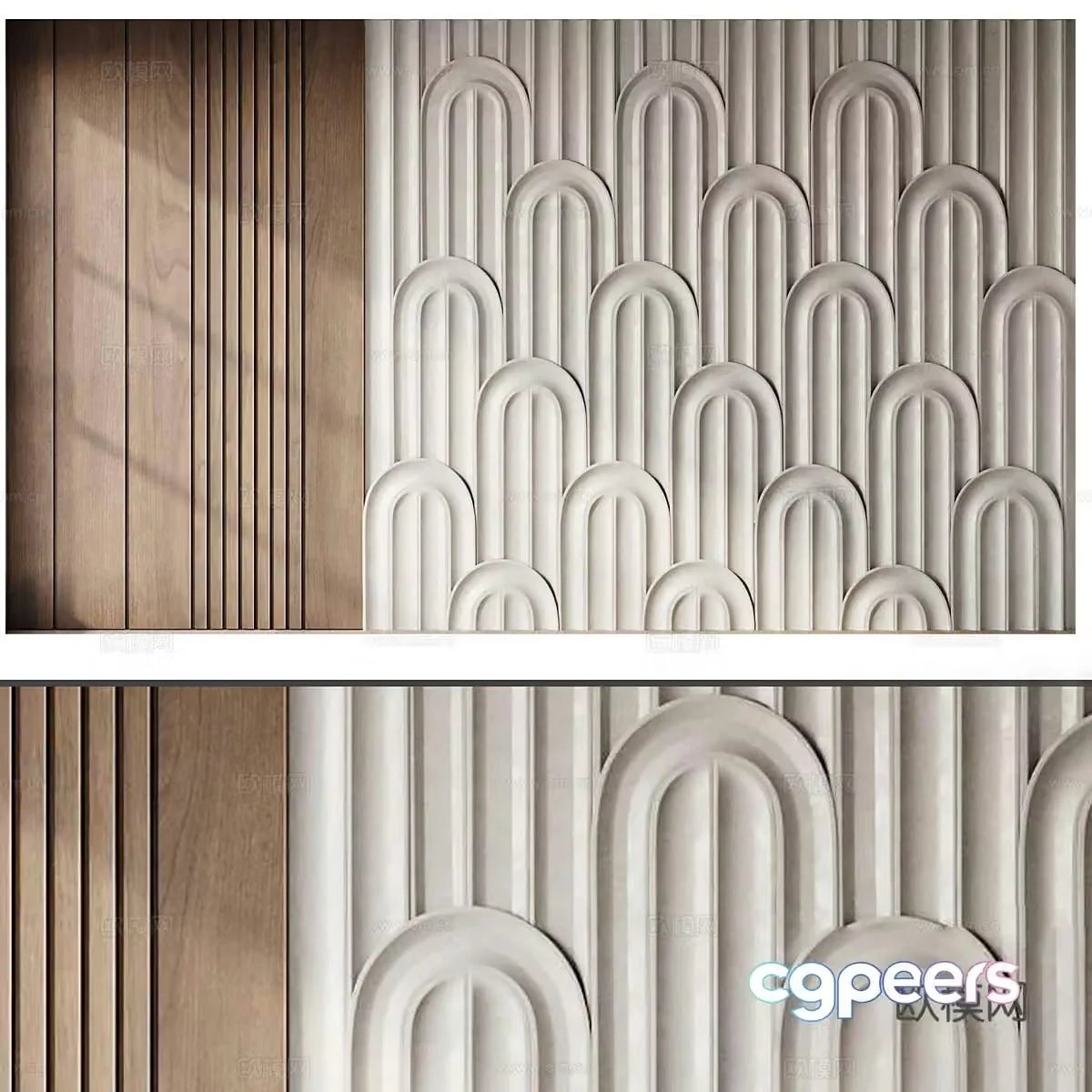 Background wall 3d model