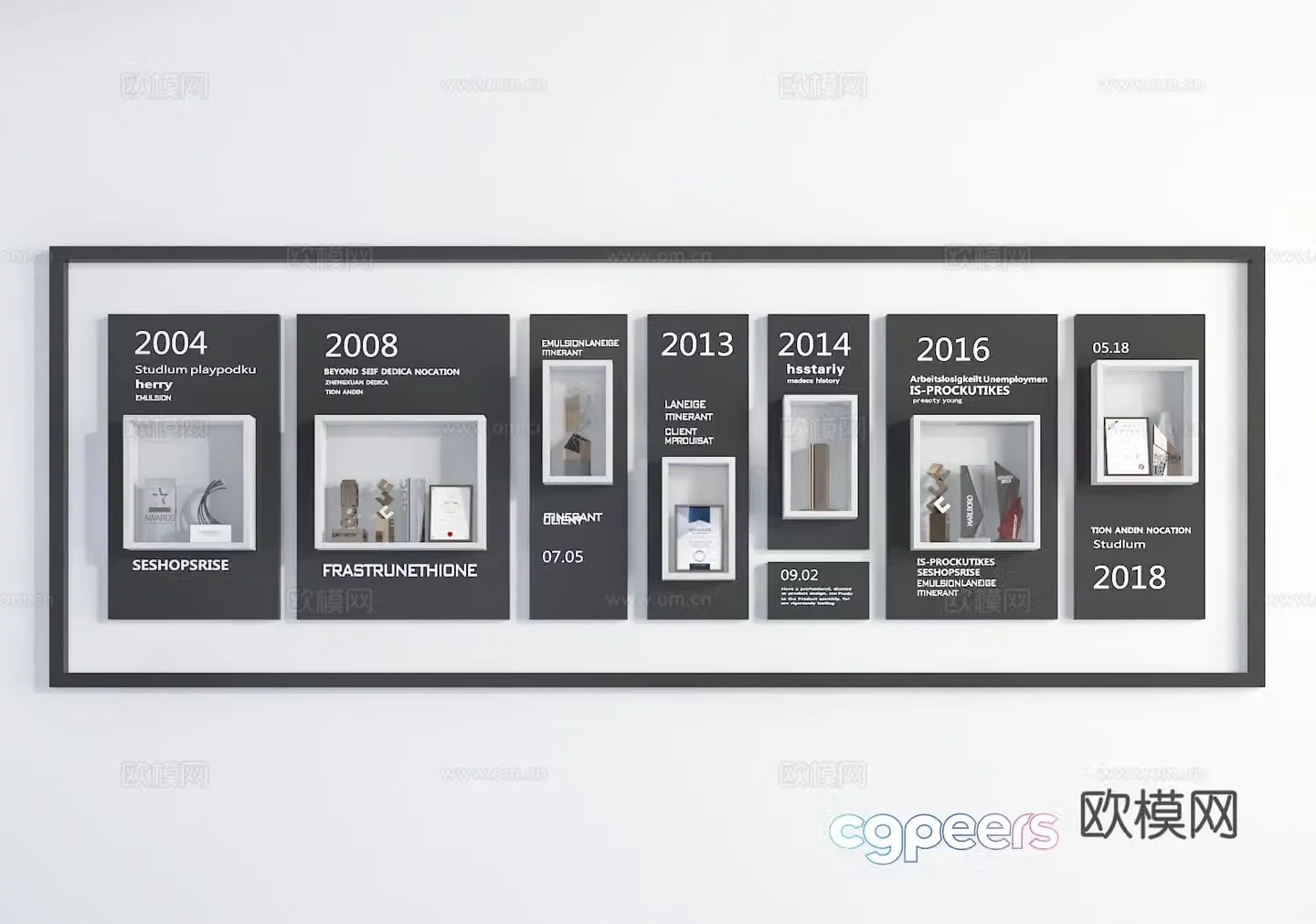 Cultural wall 3d model
