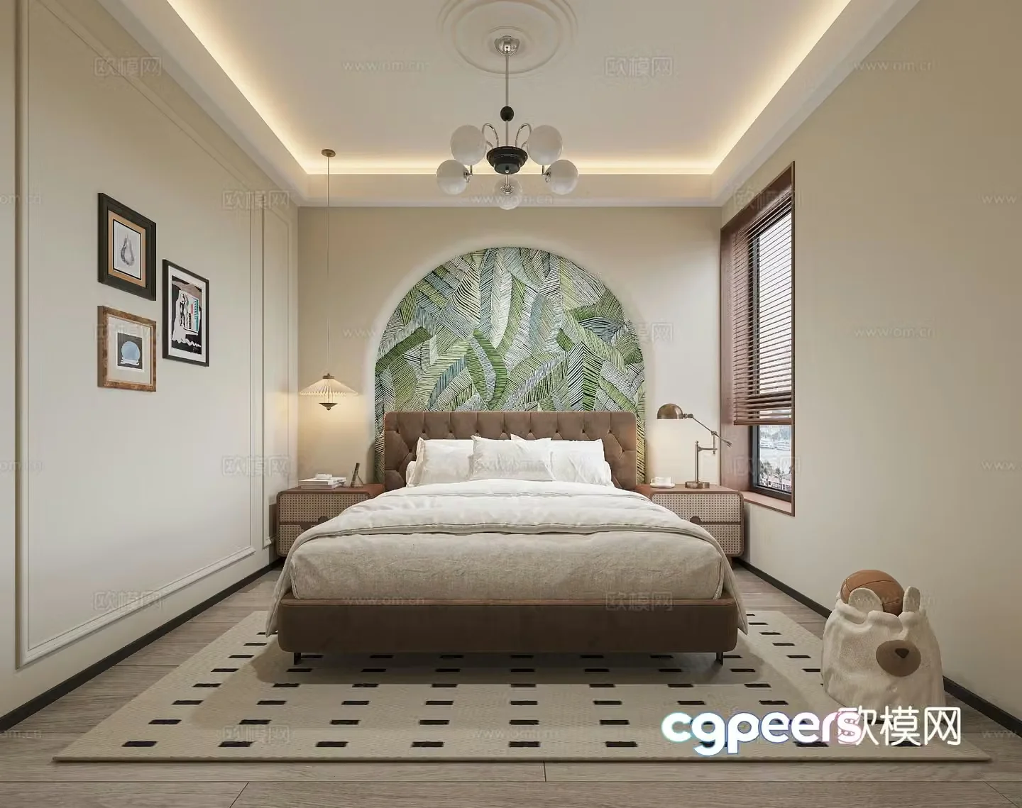 French bedroom second bedroom 3d model