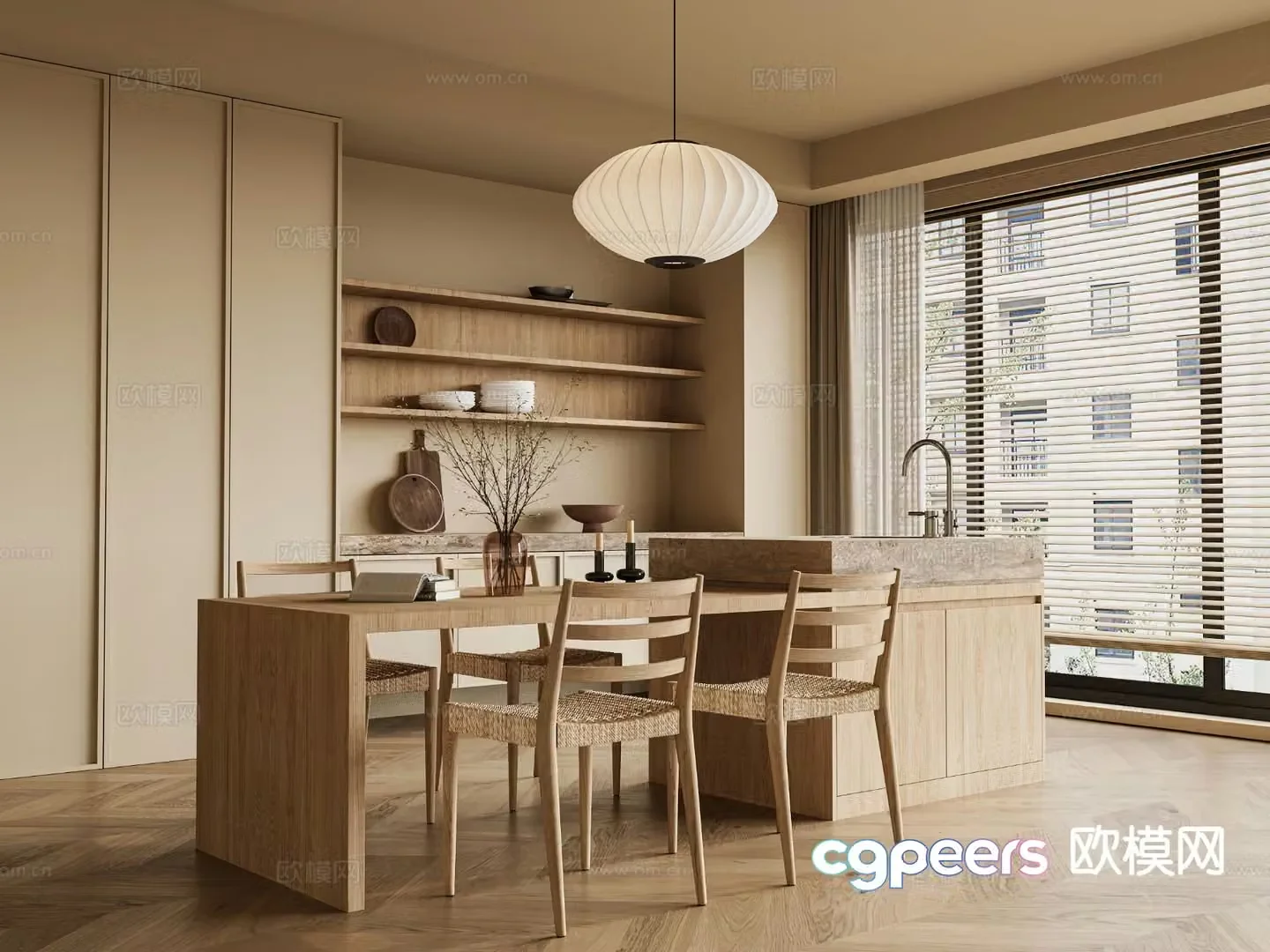 Wabi Sabi Restaurant Nakajima Restaurant 3D model