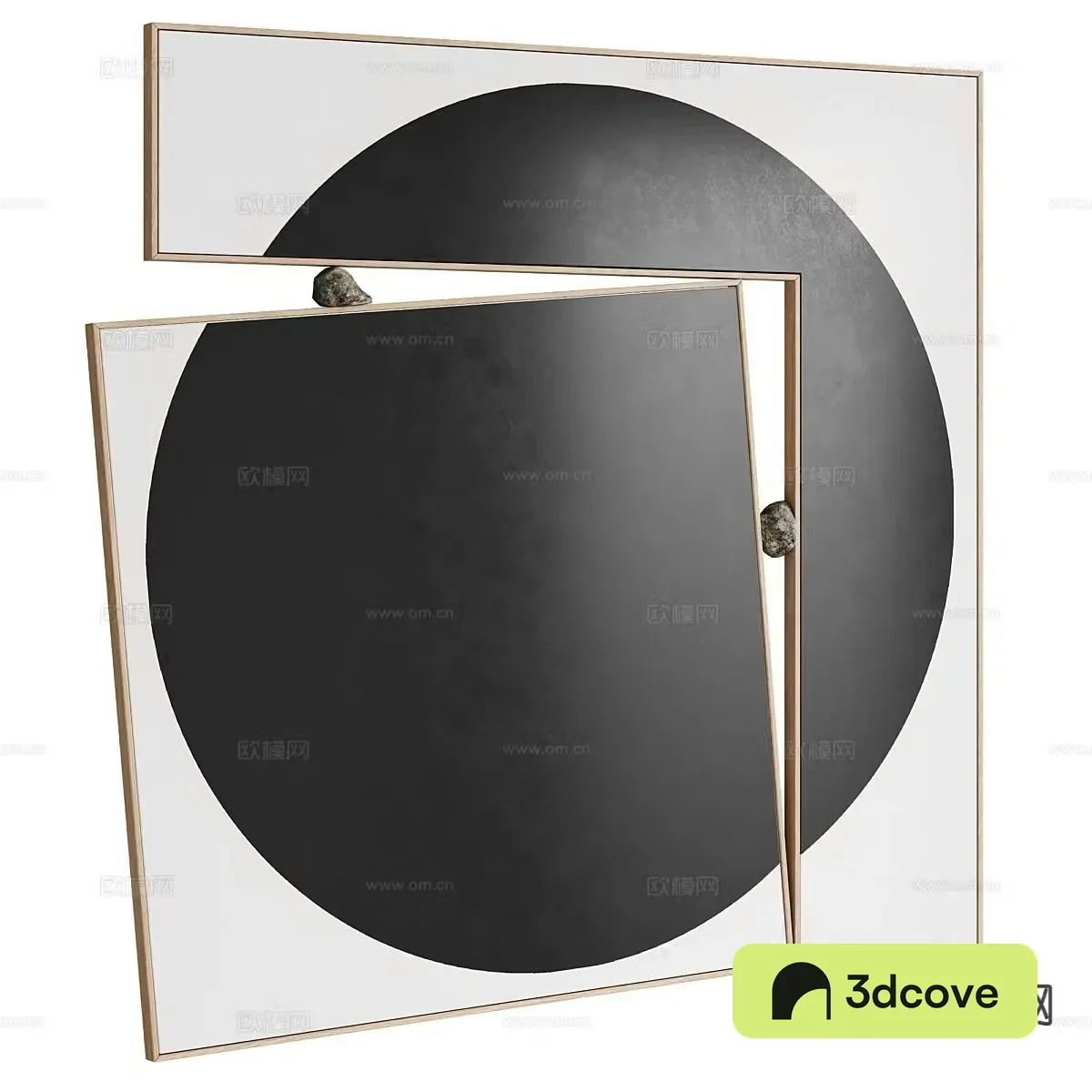 Black and white hanging painting abstract painting