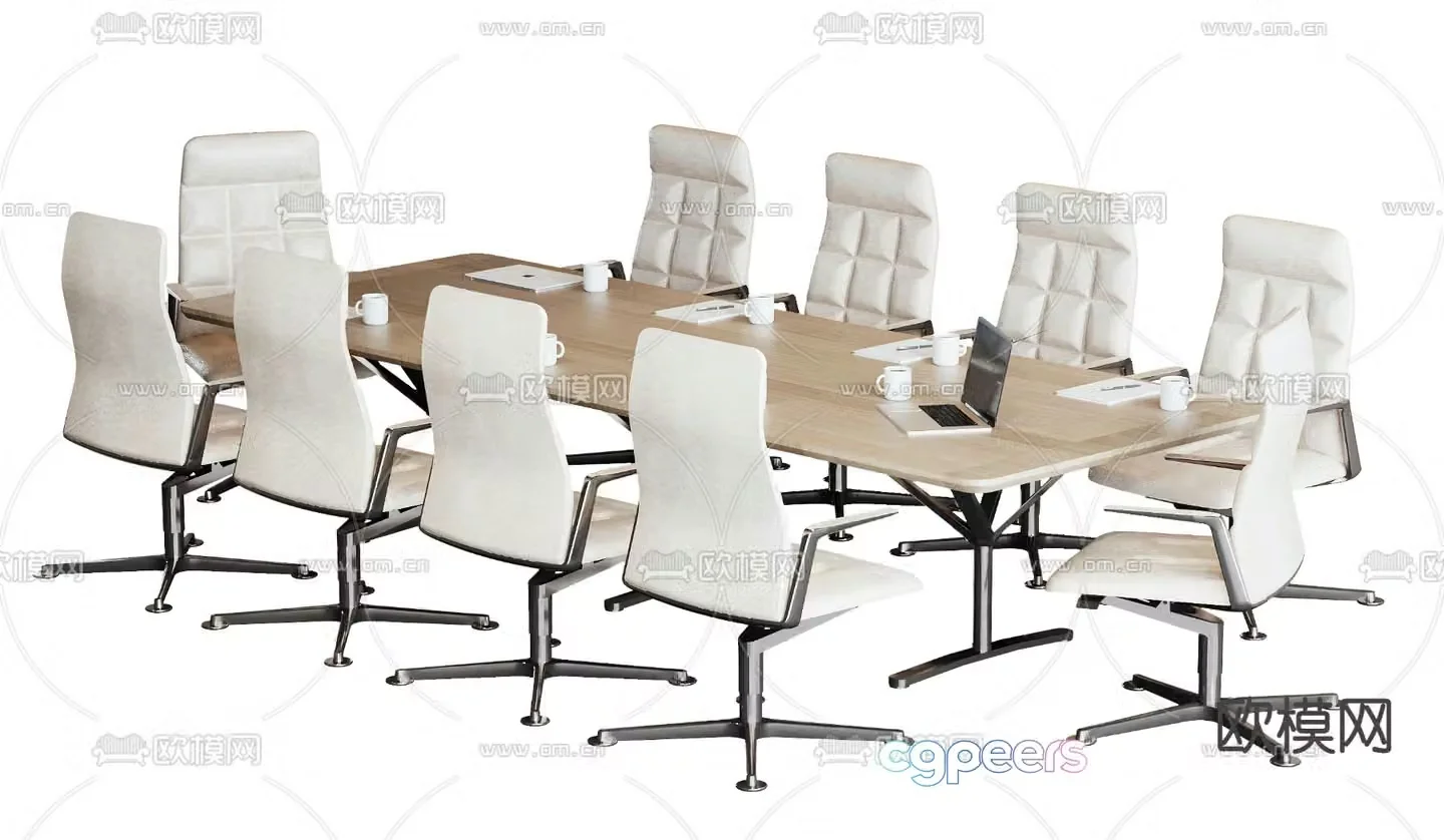 Conference tables and chairs conference table 3d model