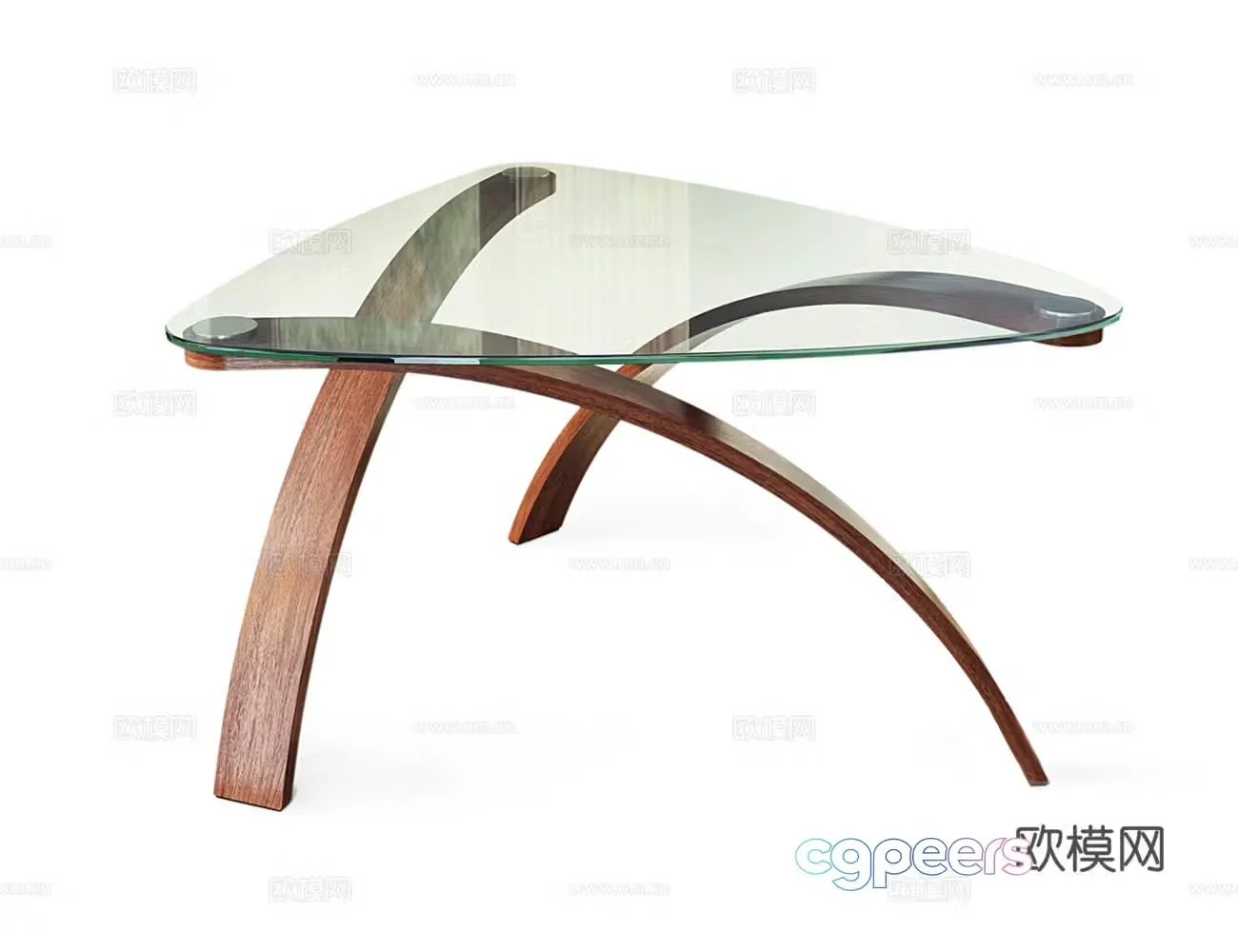 Retro medieval coffee table 3d model