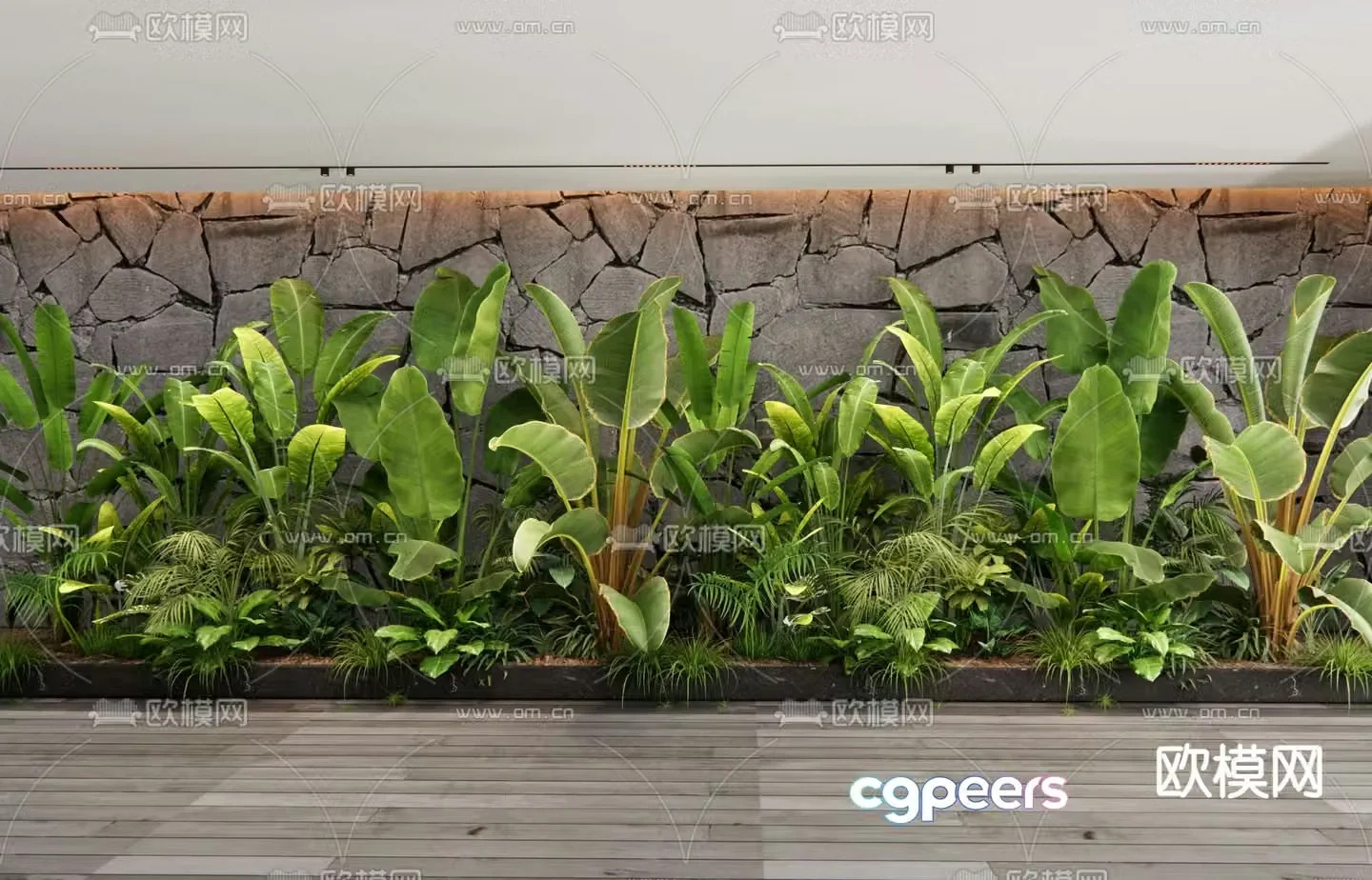 Plant heap flowers and plants houseplant 3d model