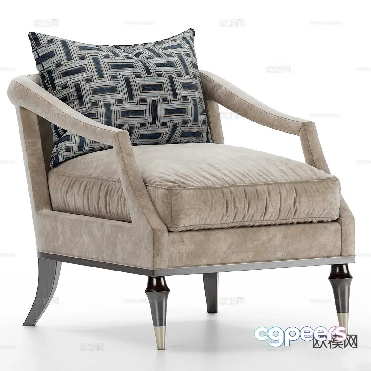 Single sofa leisure sofa 3d model