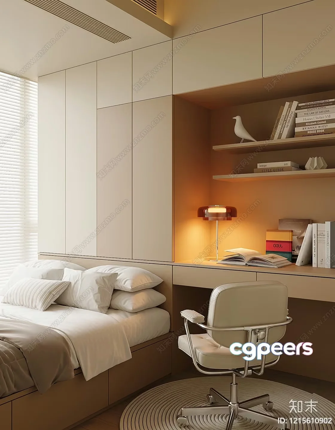 Cozy Bedroom 3D Model – 17780 – VRAY Render