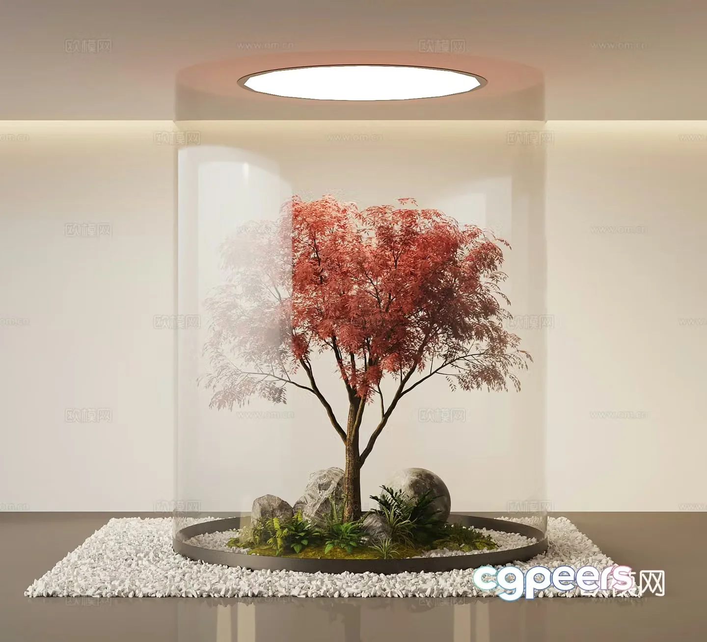 09 Modern interior landscape Landscape 3D model