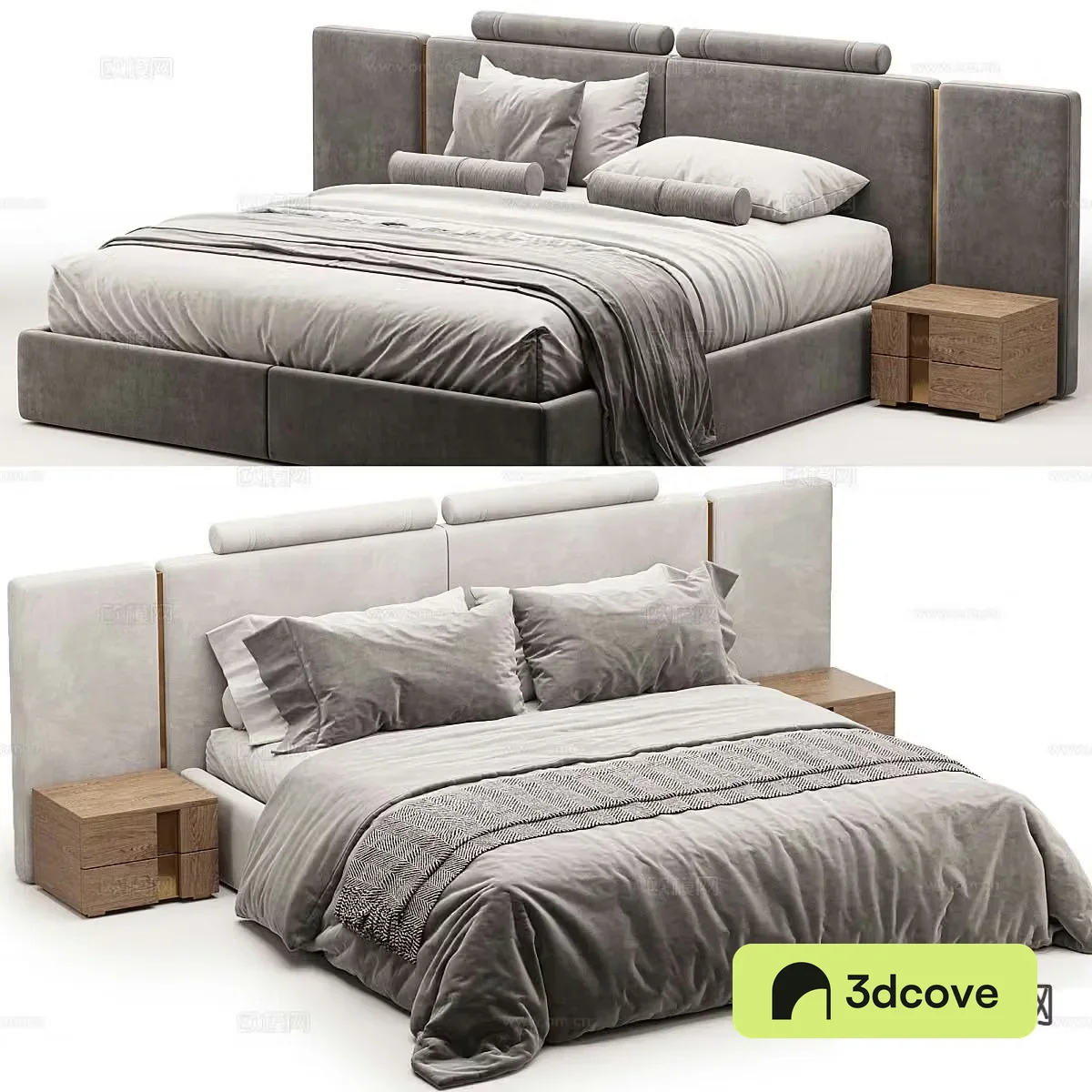 Modern double bed