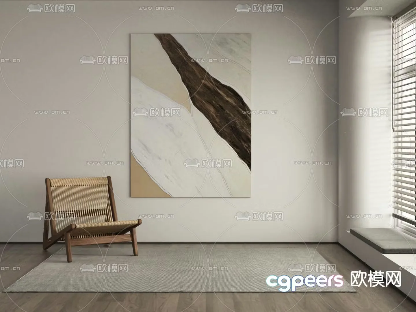 Wabi Sasava painting texture painting decorative painting 3d model
