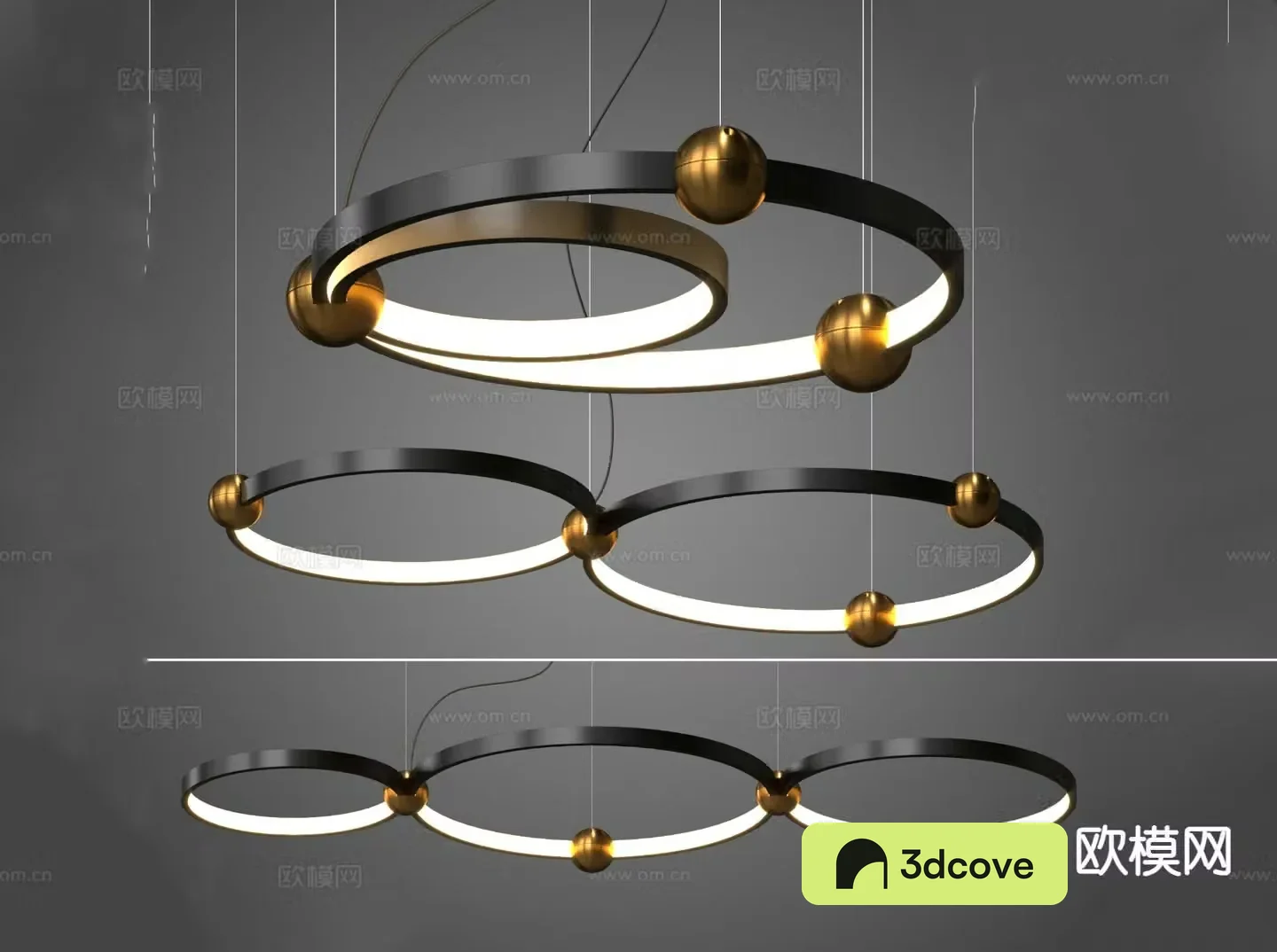 Modern ring chandelier