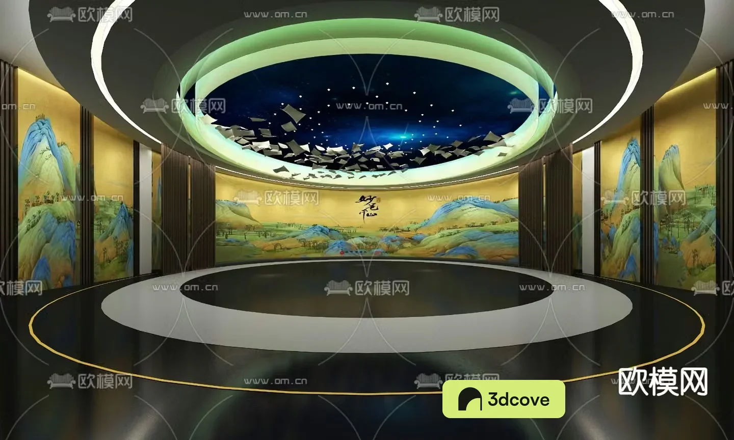 New Chinese-style exhibition hall