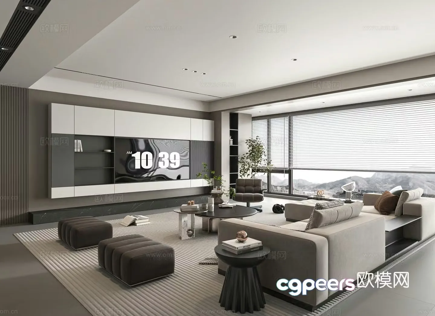 Modern living room 3d model