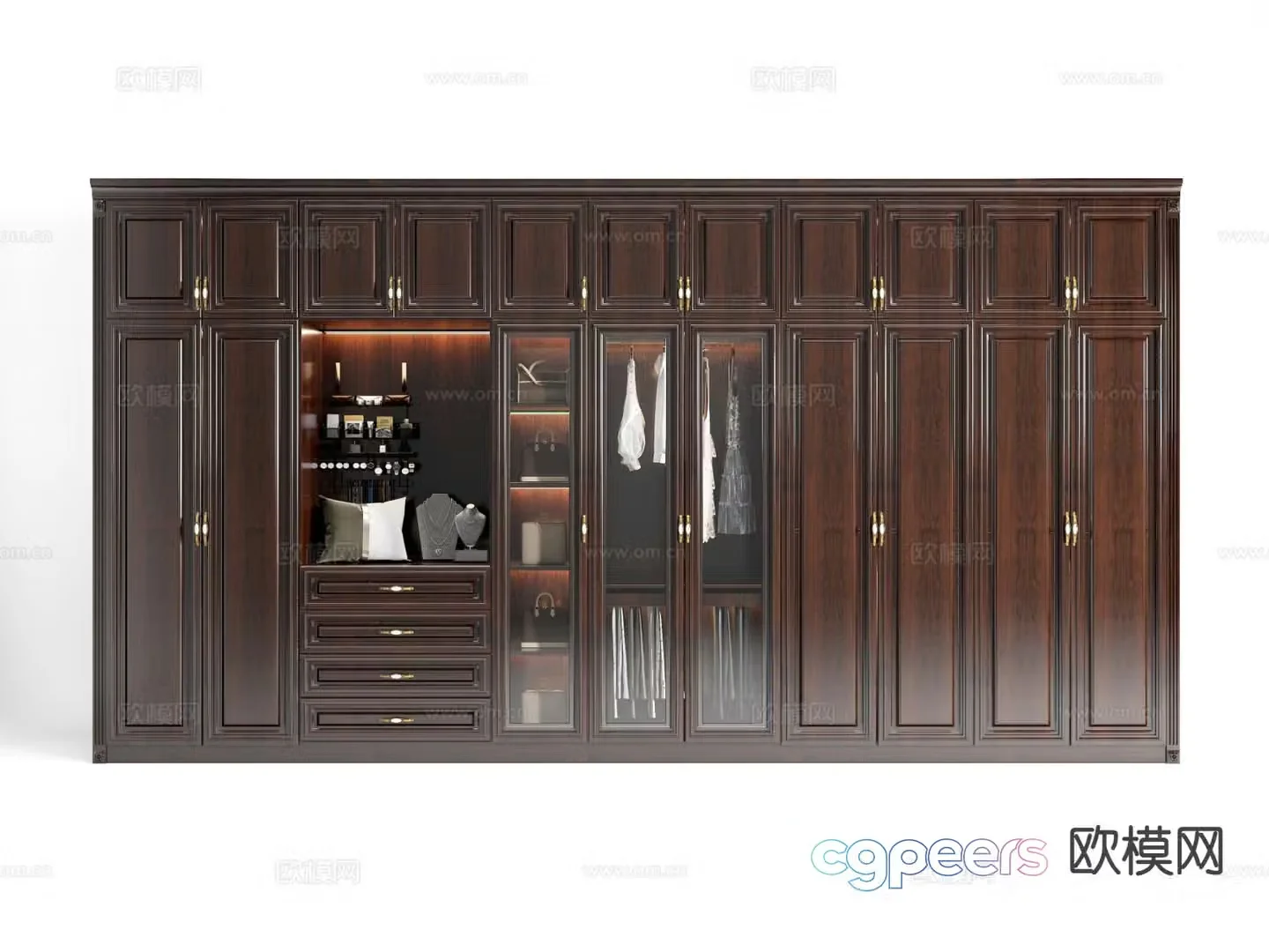 American wardrobe wardrobe 3d model