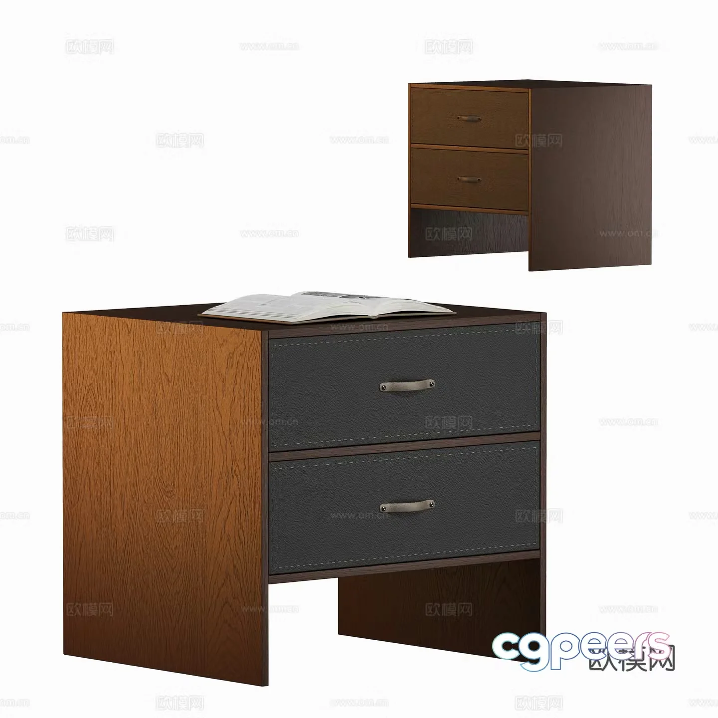 Modern bedside table 3d model