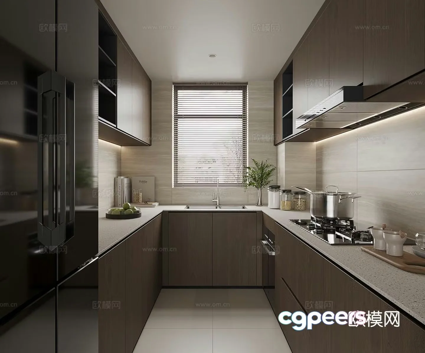 Modern kitchen 3d model